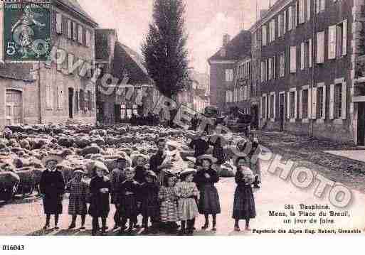 Ville de MENS, carte postale ancienne