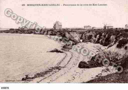 Ville de MESQUER, carte postale ancienne