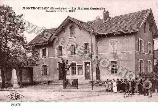 Ville de MONTBOILLON, carte postale ancienne