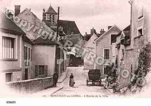 Ville de MONTIGNYSURLOING, carte postale ancienne