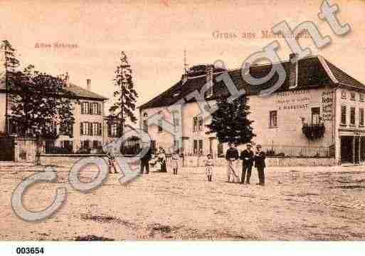 Ville de MORHANGE, carte postale ancienne