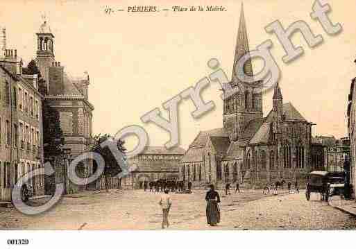 Ville de PERIERS, carte postale ancienne