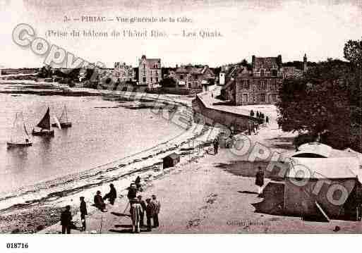 Ville de PIRIACSURMER, carte postale ancienne