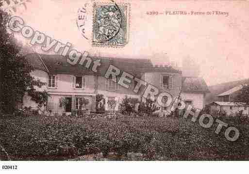 Ville de PLEURS, carte postale ancienne