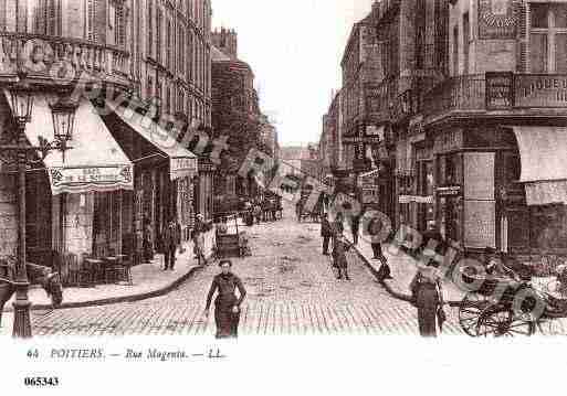 Ville de POITIERS, carte postale ancienne