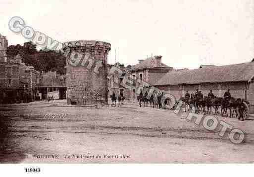 Ville de POITIERS, carte postale ancienne