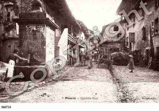 Ville de PONCIN, carte postale ancienne