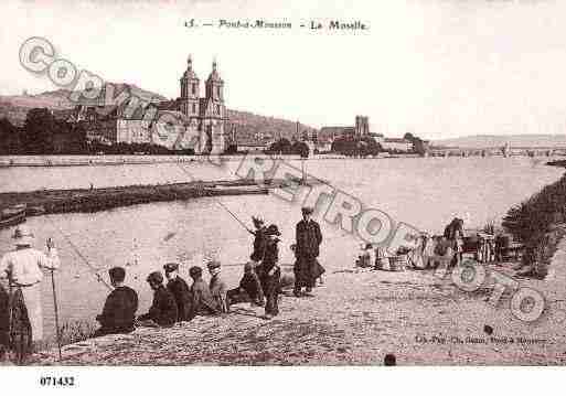 Ville de PONTAMOUSSON, carte postale ancienne