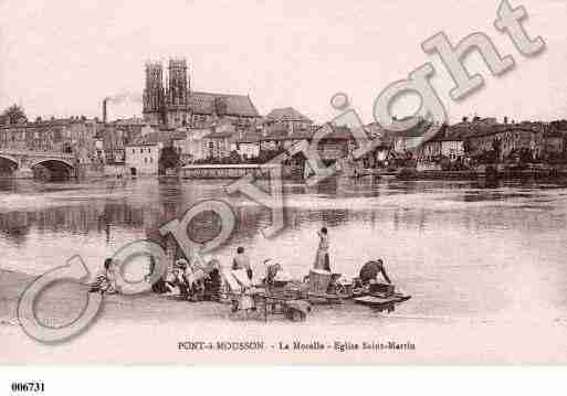 Ville de PONTAMOUSSON, carte postale ancienne