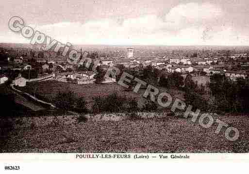 Ville de POUILLYLESFEURS, carte postale ancienne