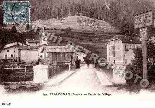 Ville de PRALOGNANLAVANOISE, carte postale ancienne