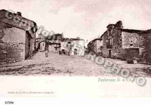 Ville de PUYLAROQUE, carte postale ancienne