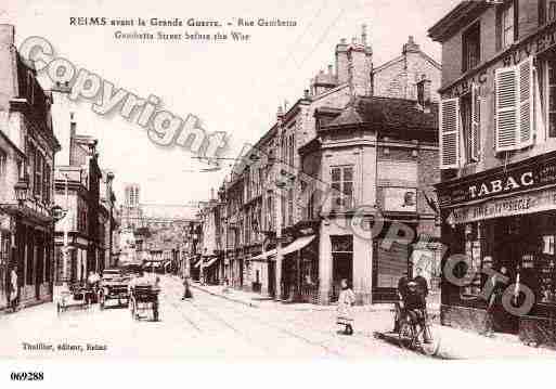 Ville de REIMS, carte postale ancienne