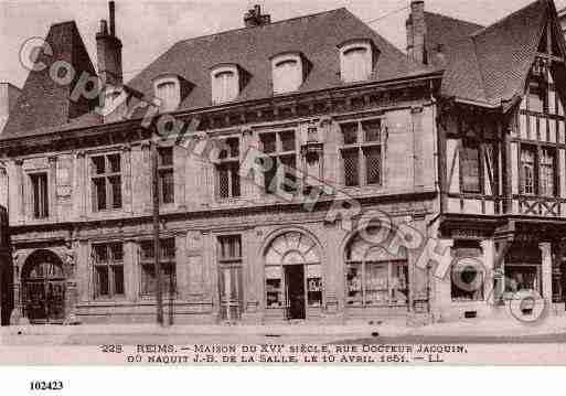 Ville de REIMS, carte postale ancienne