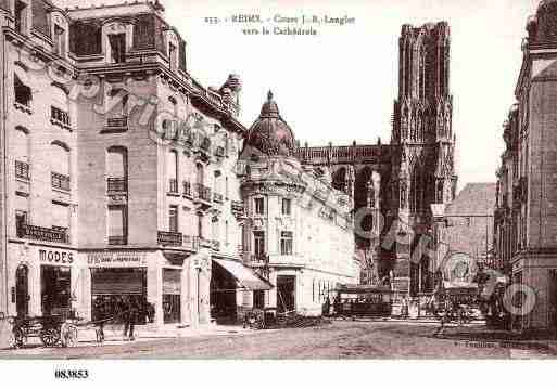 Ville de REIMS, carte postale ancienne