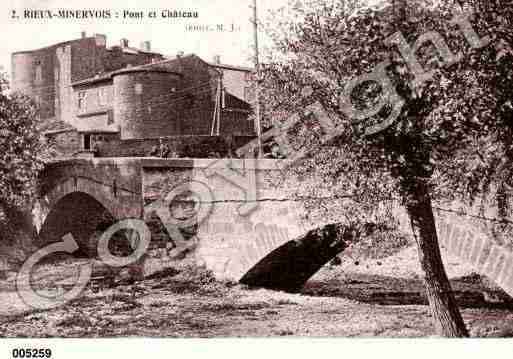 Ville de RIEUXMINERVOIS, carte postale ancienne