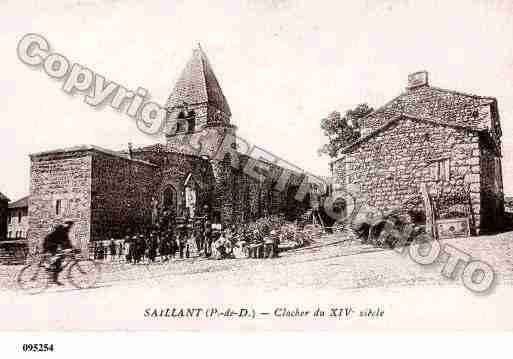 Ville de SAILLANT, carte postale ancienne