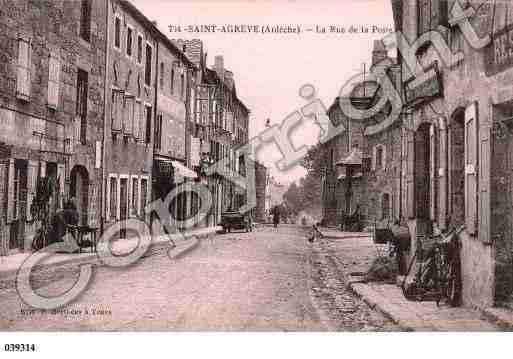 Ville de SAINTAGREVE, carte postale ancienne