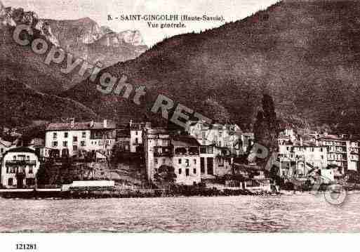 Ville de SAINTGINGOLPH, carte postale ancienne