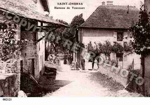 Ville de SAINTONDRAS, carte postale ancienne