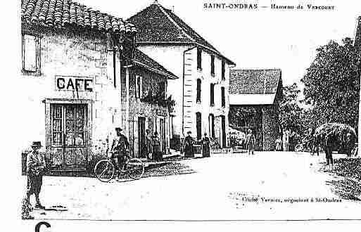 Ville de SAINTONDRAS, carte postale ancienne