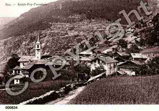 Ville de SAINTEFOYTARENTAISE, carte postale ancienne