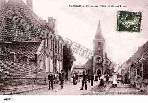 Ville de SAMEON, carte postale ancienne