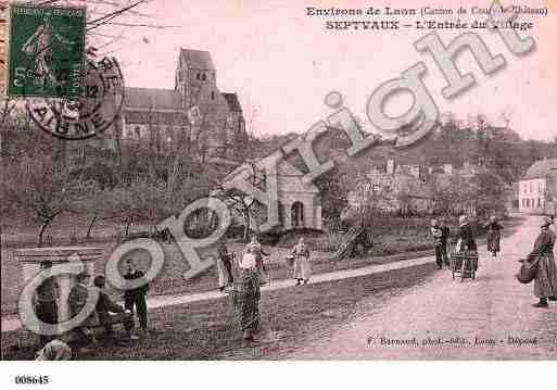 Ville de SEPTVAUX, carte postale ancienne