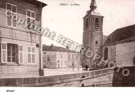 Ville de SORCYSAINTMARTIN, carte postale ancienne