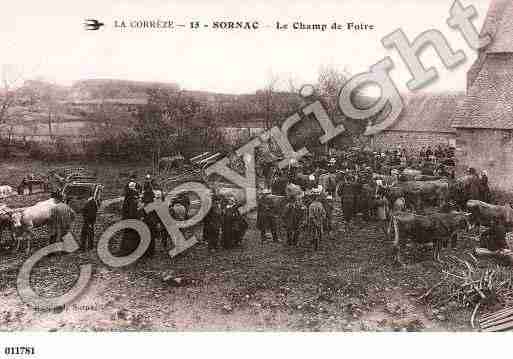 Ville de SORNAC, carte postale ancienne