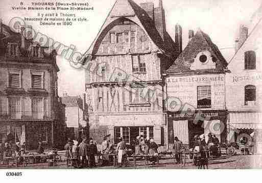 Ville de THOUARS, carte postale ancienne