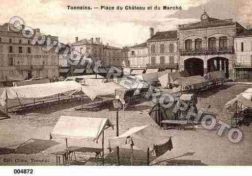 Ville de TONNEINS, carte postale ancienne