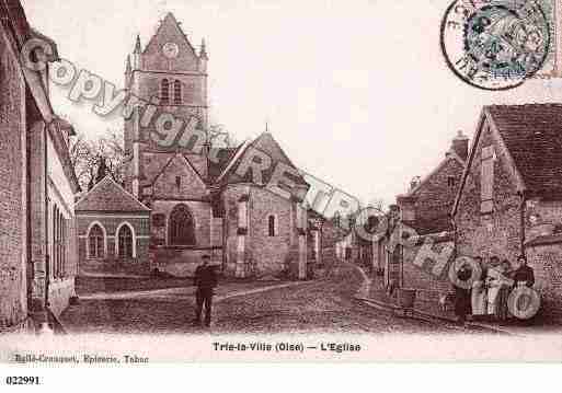 Ville de TRIELAVILLE, carte postale ancienne