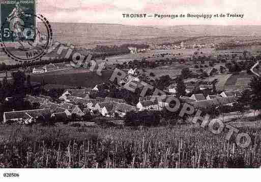 Ville de TROISSY, carte postale ancienne