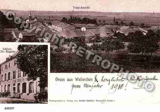 Ville de VAUDRECHING, carte postale ancienne