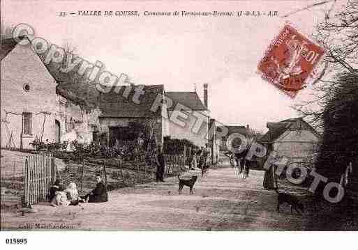 Ville de VERNOUSURBRENNE, carte postale ancienne