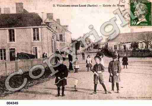 Ville de VILLAINESSOUSLUCE, carte postale ancienne