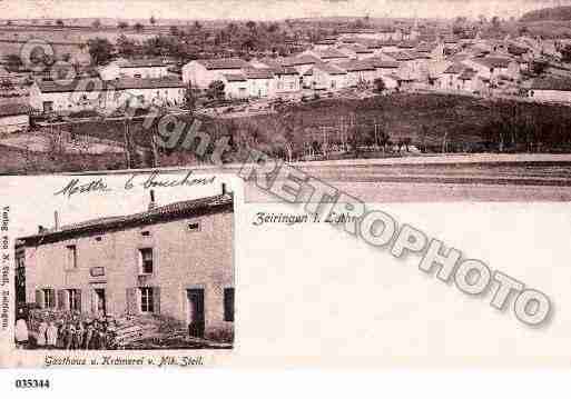 Ville de ZEURANGE, carte postale ancienne