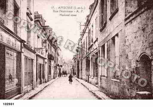 Ville de AMBOISE, carte postale ancienne