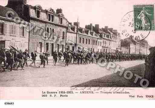 Ville de AMIENS, carte postale ancienne