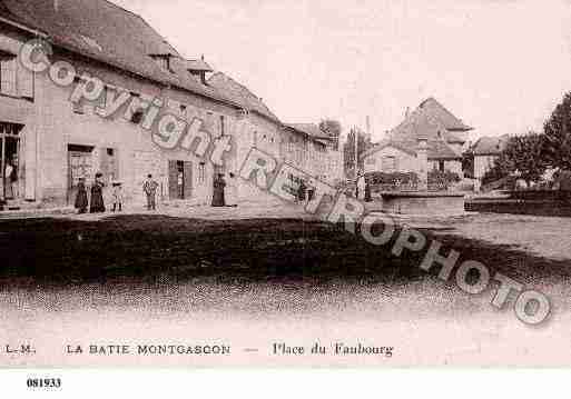 Ville de BATIEMONTGASCON(LA), carte postale ancienne