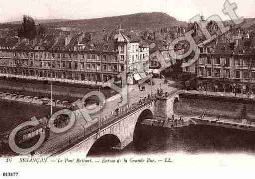 Ville de BESANCON, carte postale ancienne