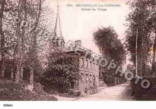Ville de BEUZEVILLELAGUERARD, carte postale ancienne