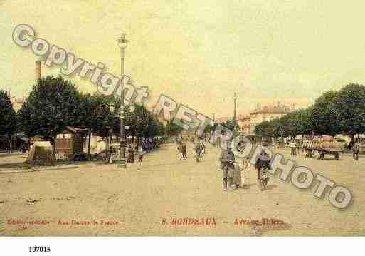 Ville de BORDEAUX, carte postale ancienne