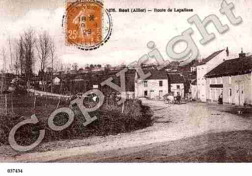 Ville de BOST, carte postale ancienne