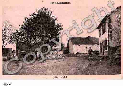 Ville de BOST, carte postale ancienne