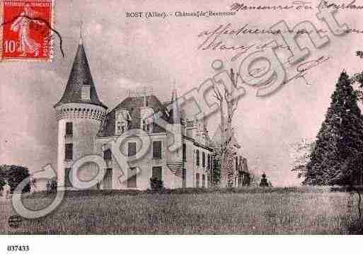 Ville de BOST, carte postale ancienne