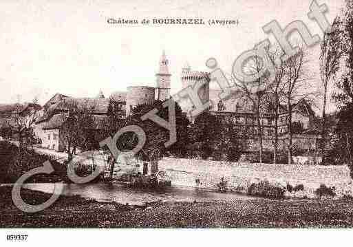 Ville de BOURNAZEL, carte postale ancienne