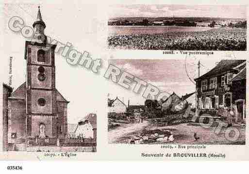 Ville de BROUVILLER, carte postale ancienne Ville de BROUVILLER, carte postale ancienne