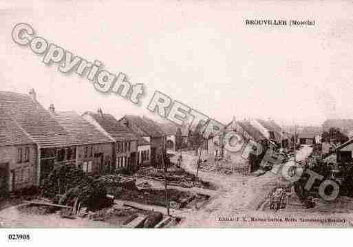 Ville de BROUVILLER, carte postale ancienne Ville de BROUVILLER, carte postale ancienne